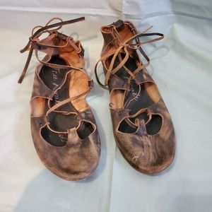 Free people lace up shoes